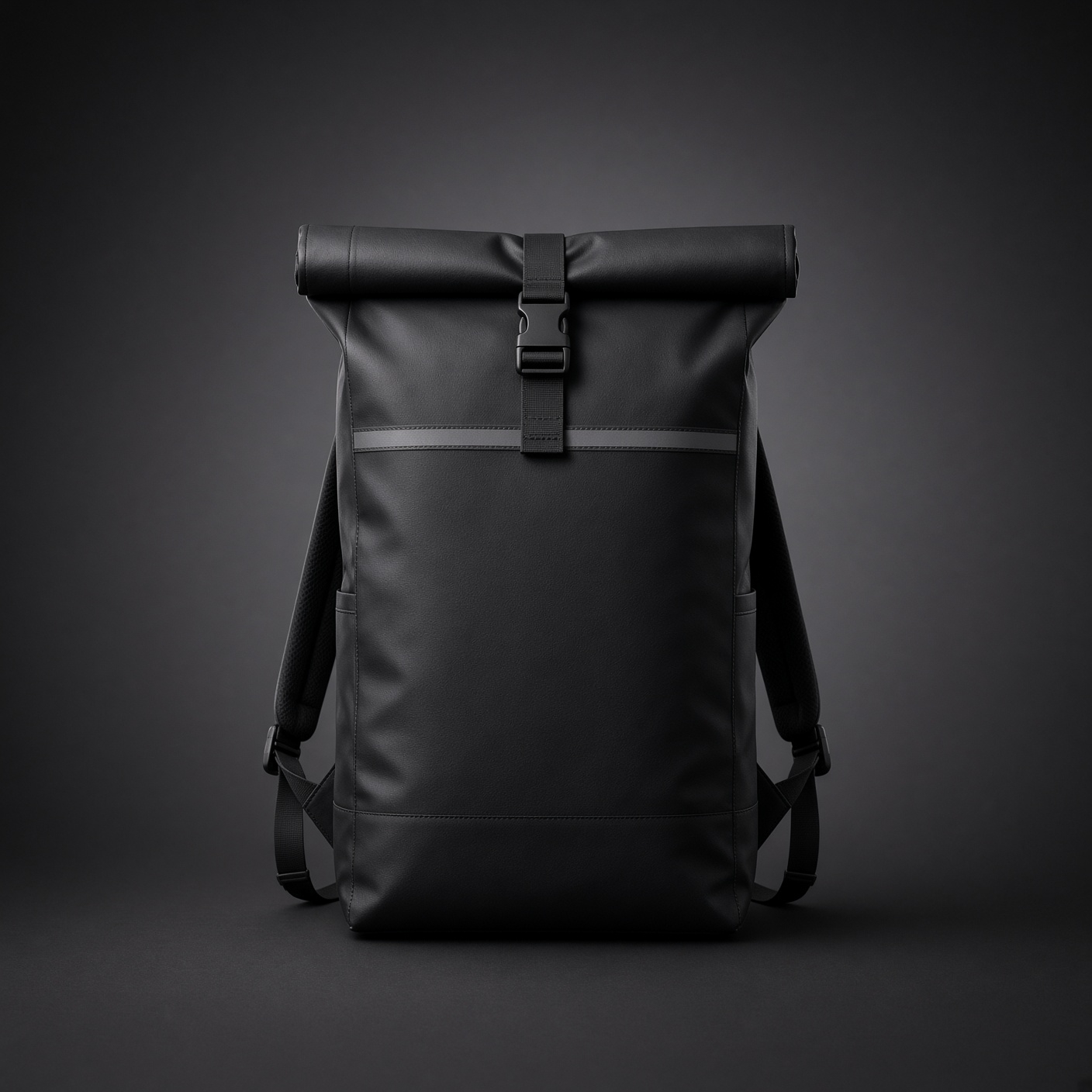 Black Rolltop Backpack